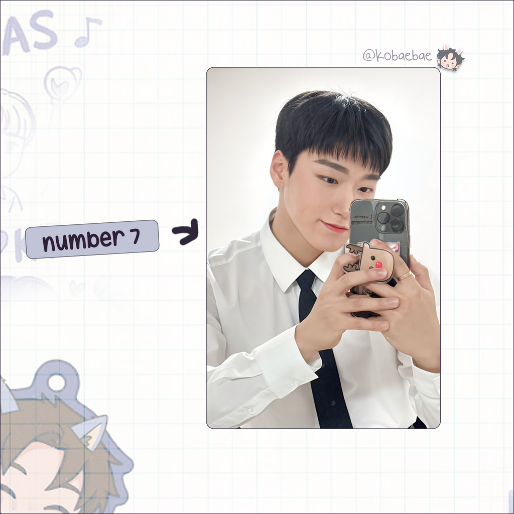 Atz - San handmade photocards kpop inspired - Set 4
