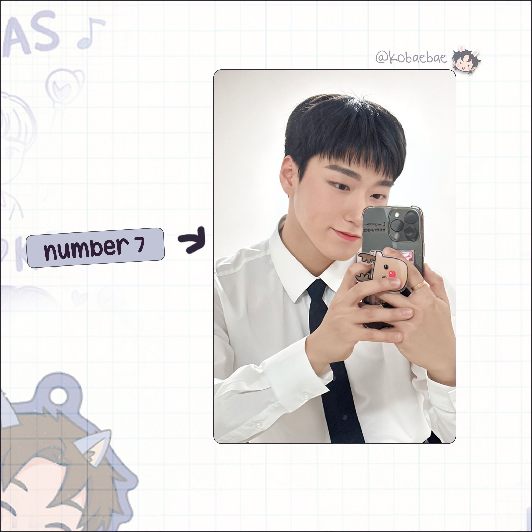 Atz - San handmade photocards kpop inspired - Set 4