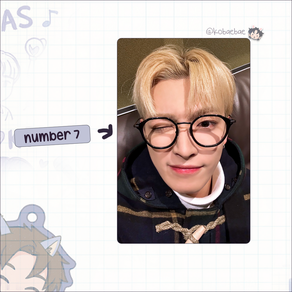 Atz - Joong handmade photocards kpop inspired - Set 4