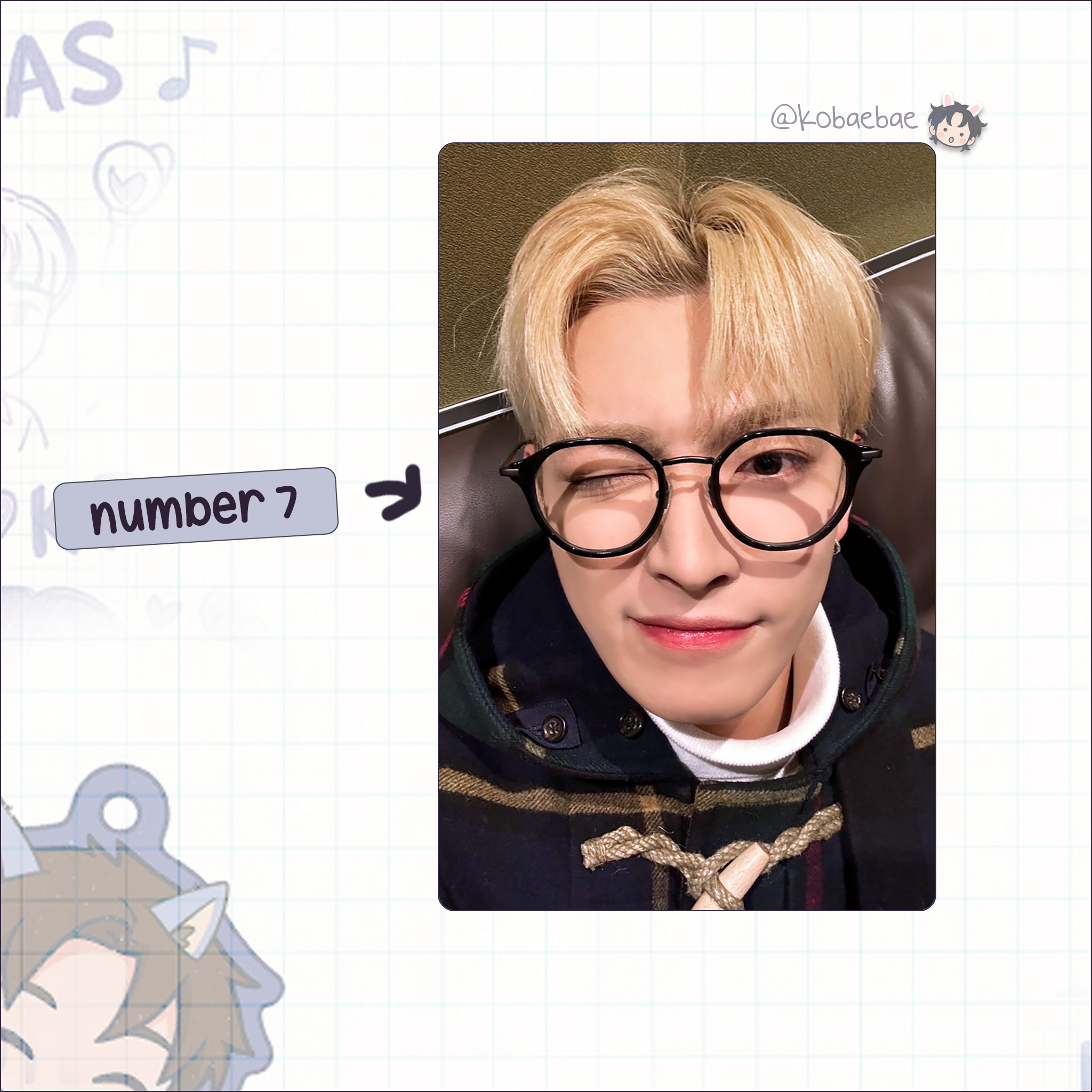 Atz - Joong handmade photocards kpop inspired - Set 4