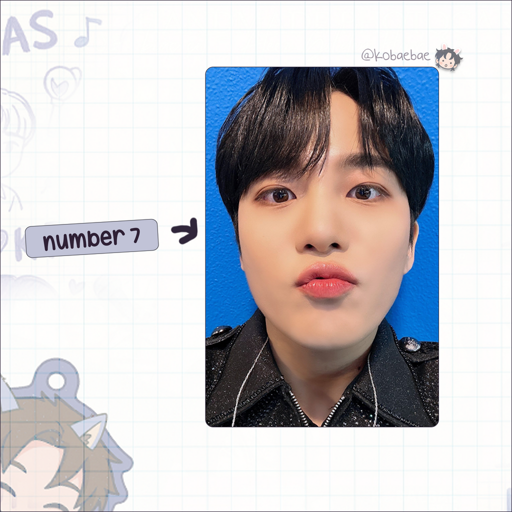 Atz - Jongho handmade photocards kpop inspired - Set 5