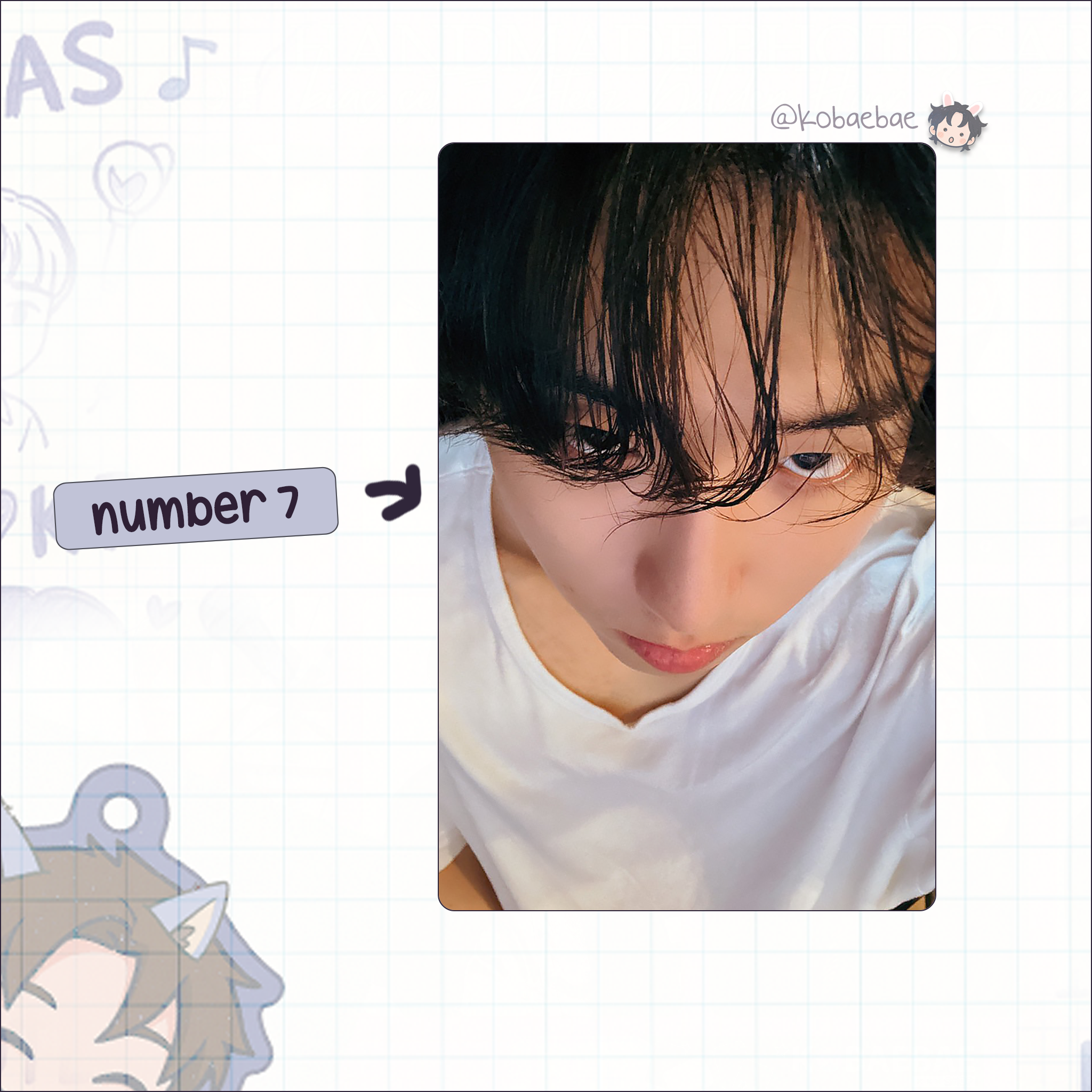 Skz (Stray Kids) - Han handmade photocards kpop inspired - Set 9