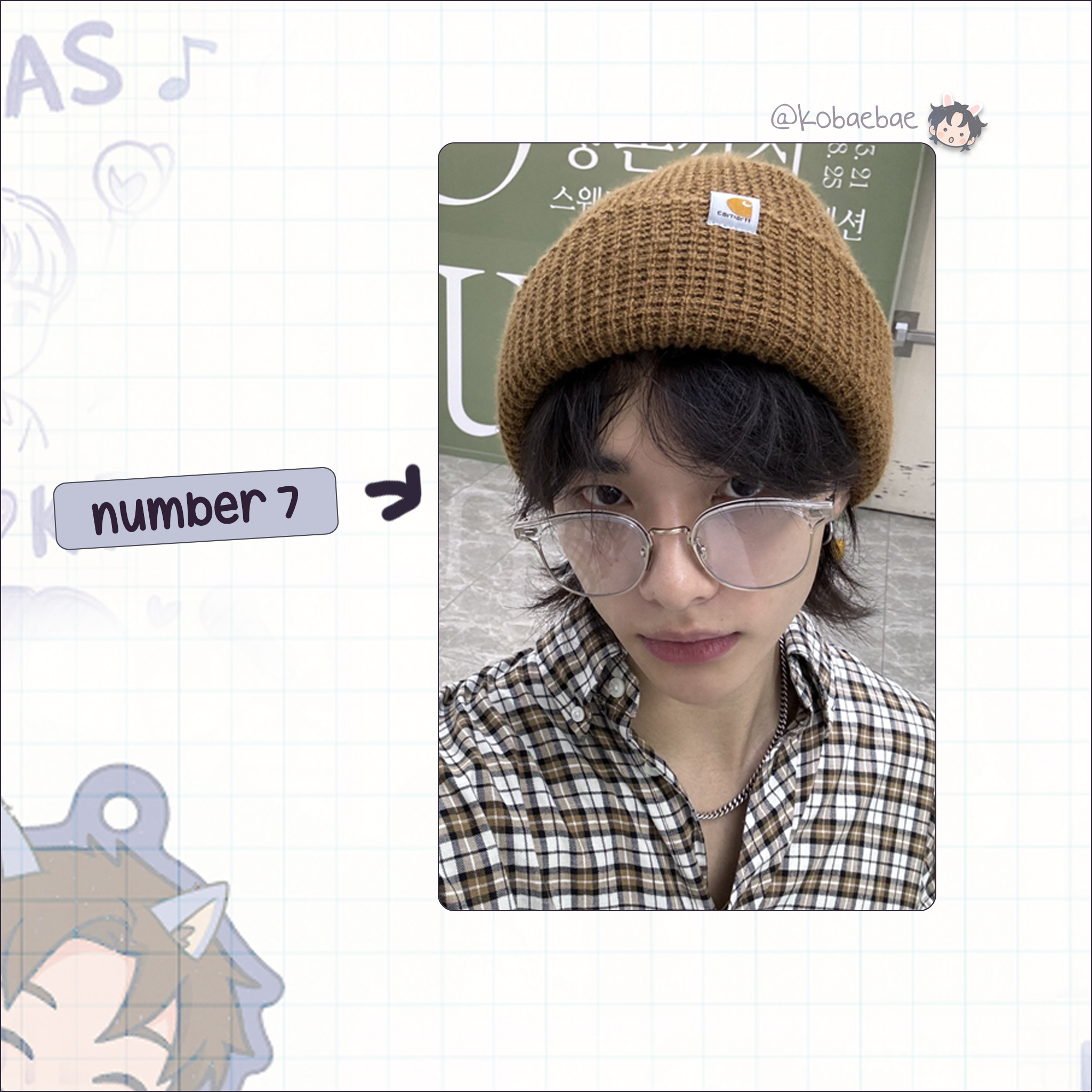 Skz (Stray Kids) - Hyunjin handmade photocards kpop inspired - Set 10