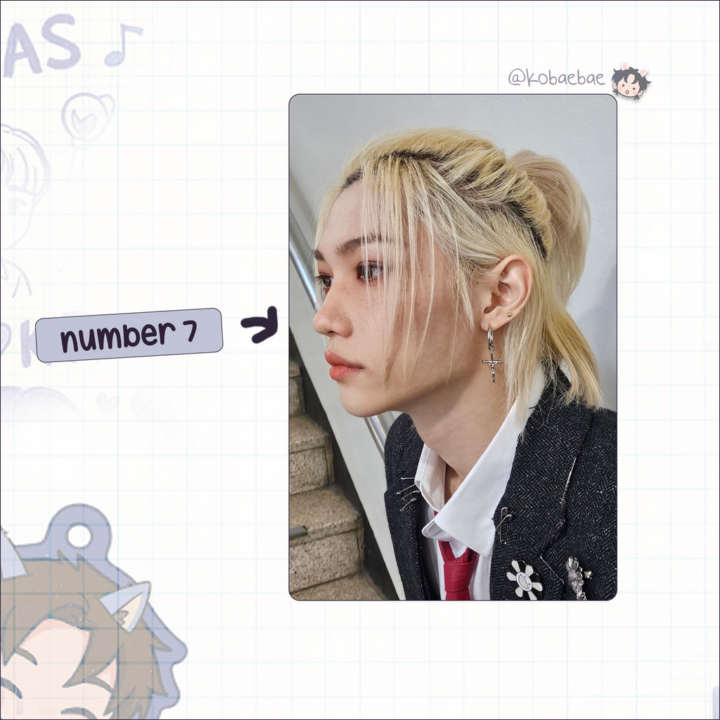 Skz (Stray Kids) - Lix handmade photocards kpop inspired - Set 6