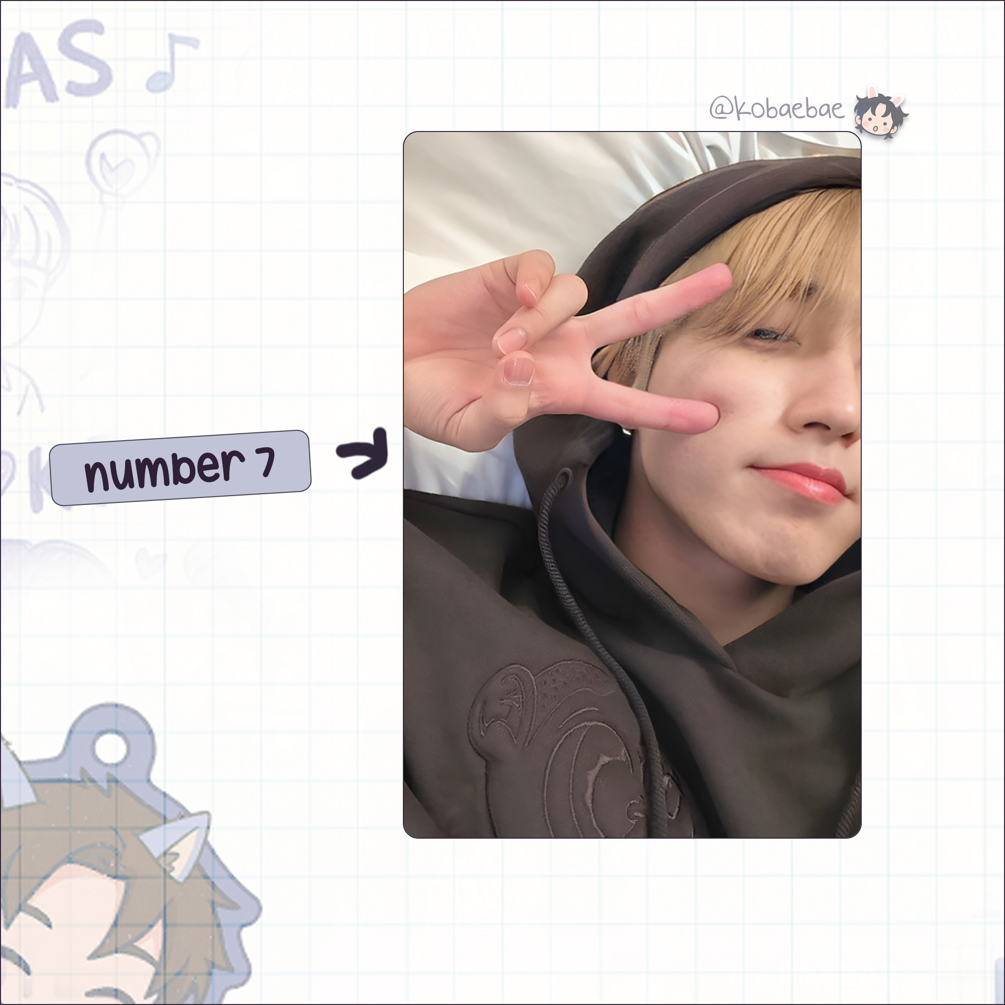 Stray Kids (Skz) - Han Handmade photocards kpop inspired - Bias set 7