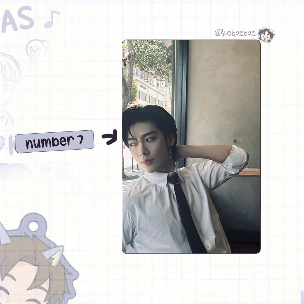 Zb1 - Ricky handmade photocards kpop inspired - Set 3