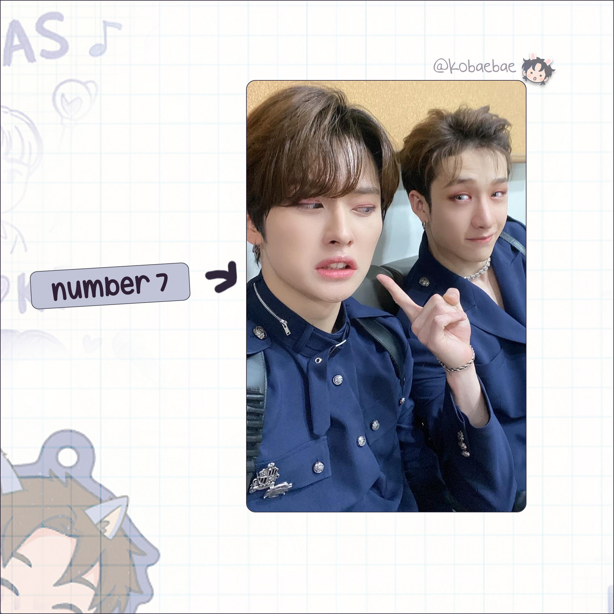 Stray Kids (Skz) - Ot8 Unit Handmade photocards kpop inspired - Bias set 1