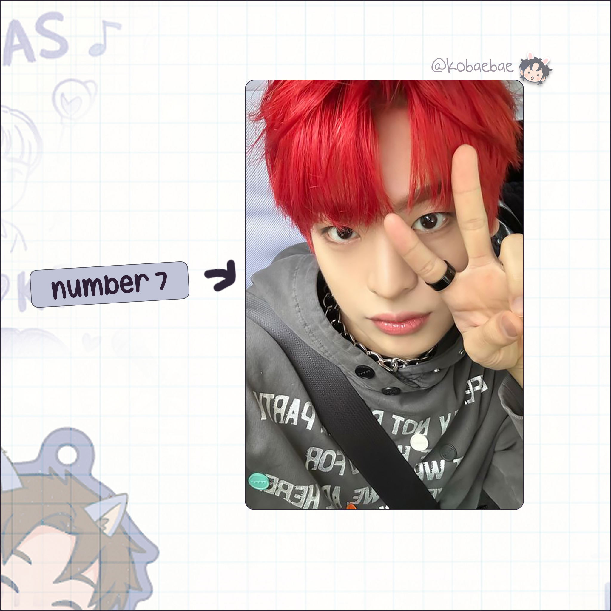 Xkrs - Yechan handmade photocards kpop inspired - Set 1