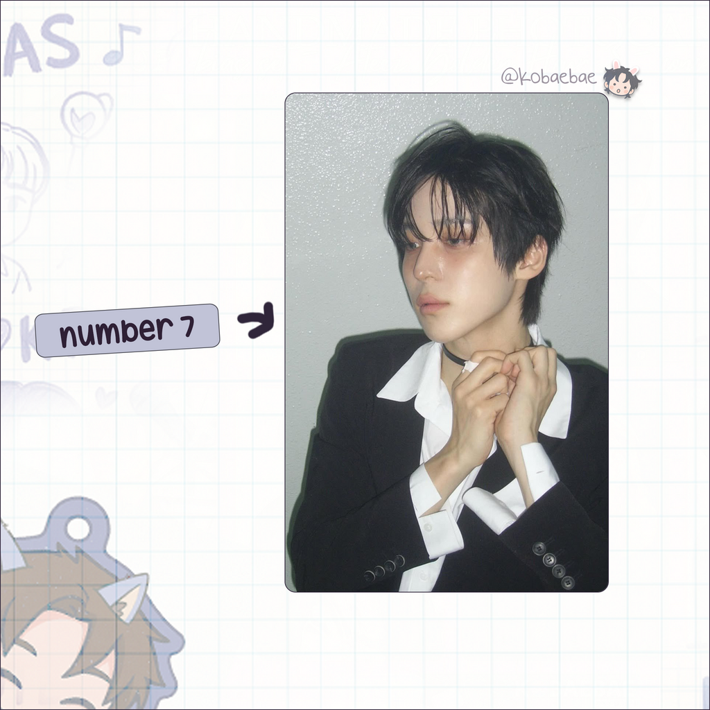 Atz - Yunho handmade photocards kpop inspired - Set 4