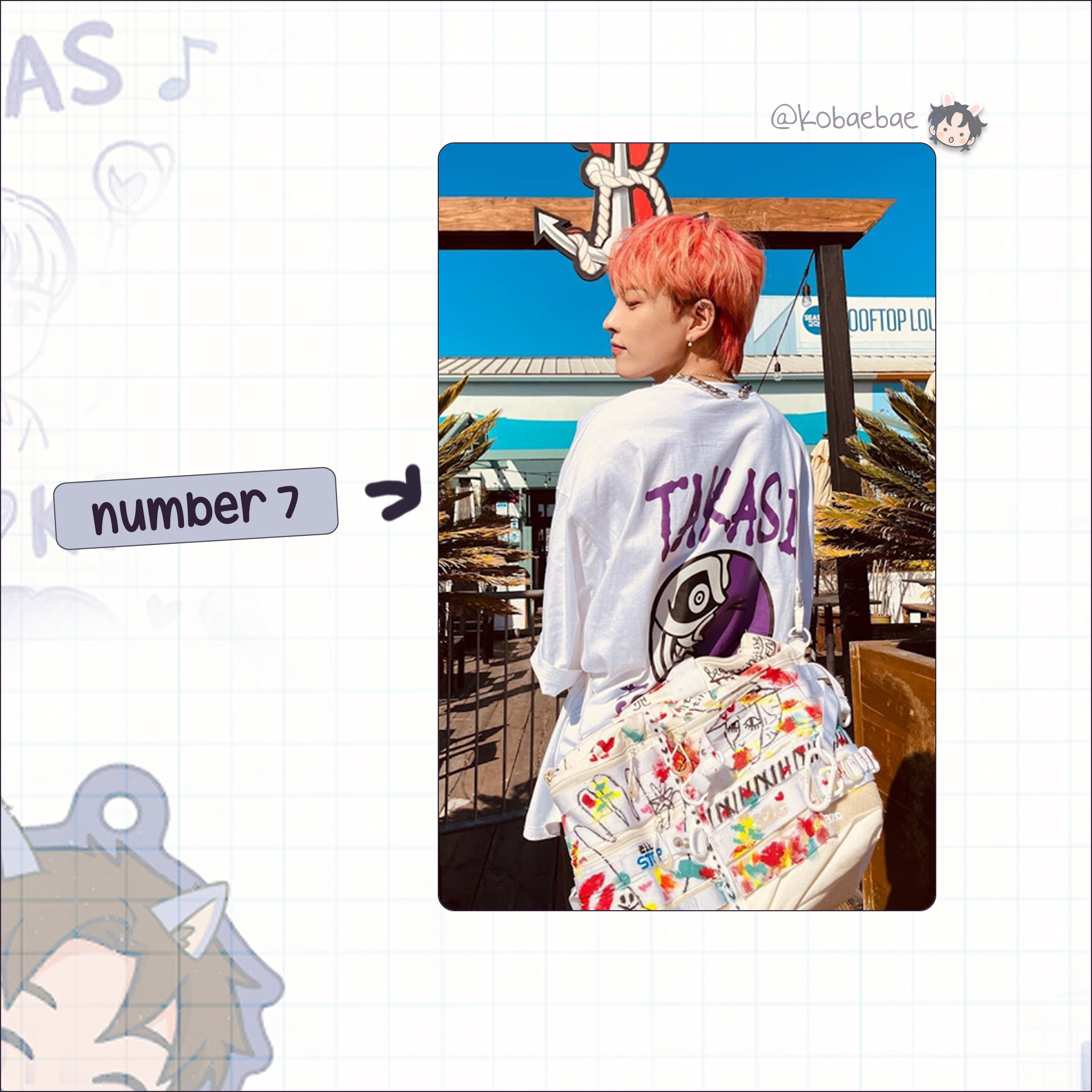 Atz - Hongjoong handmade photocards kpop inspired - Set 5