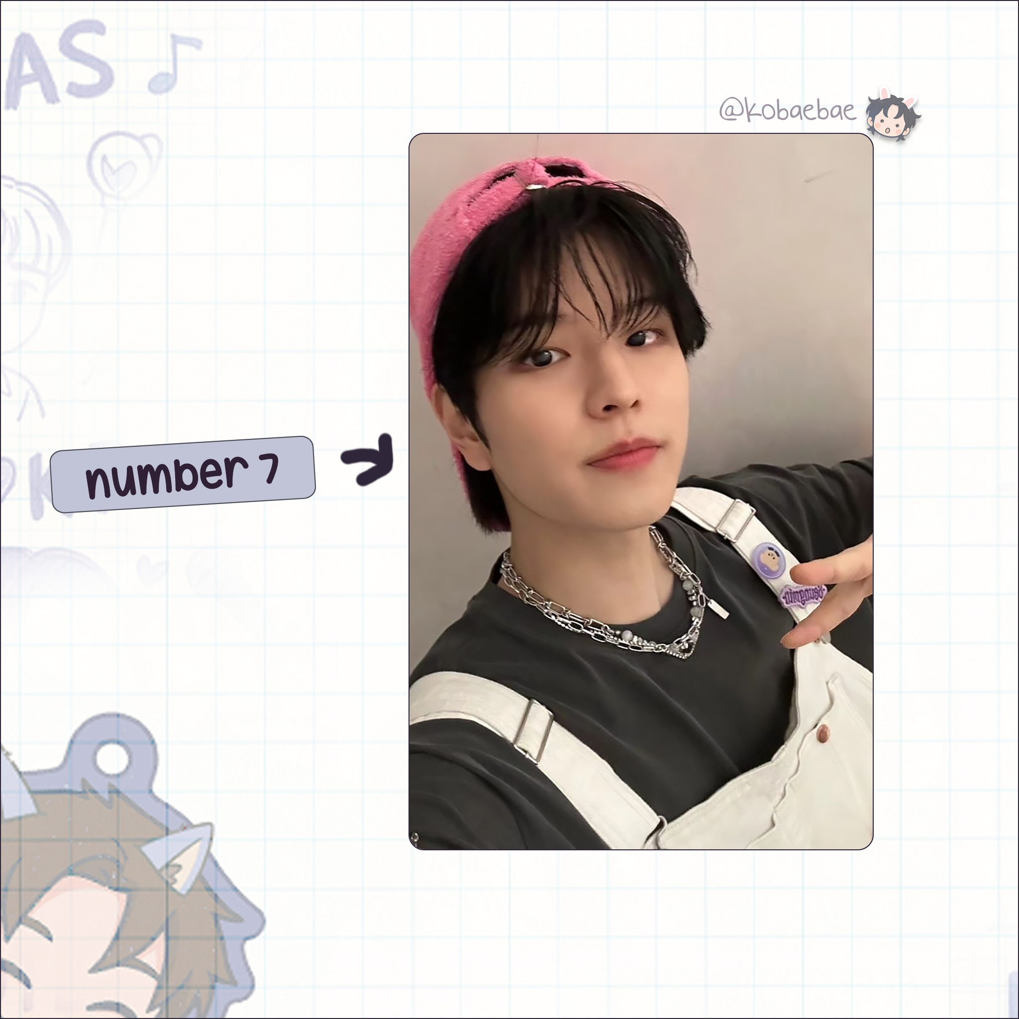 Skz (Stray Kids) - Seungmin handmade photocards kpop inspired - Set 9