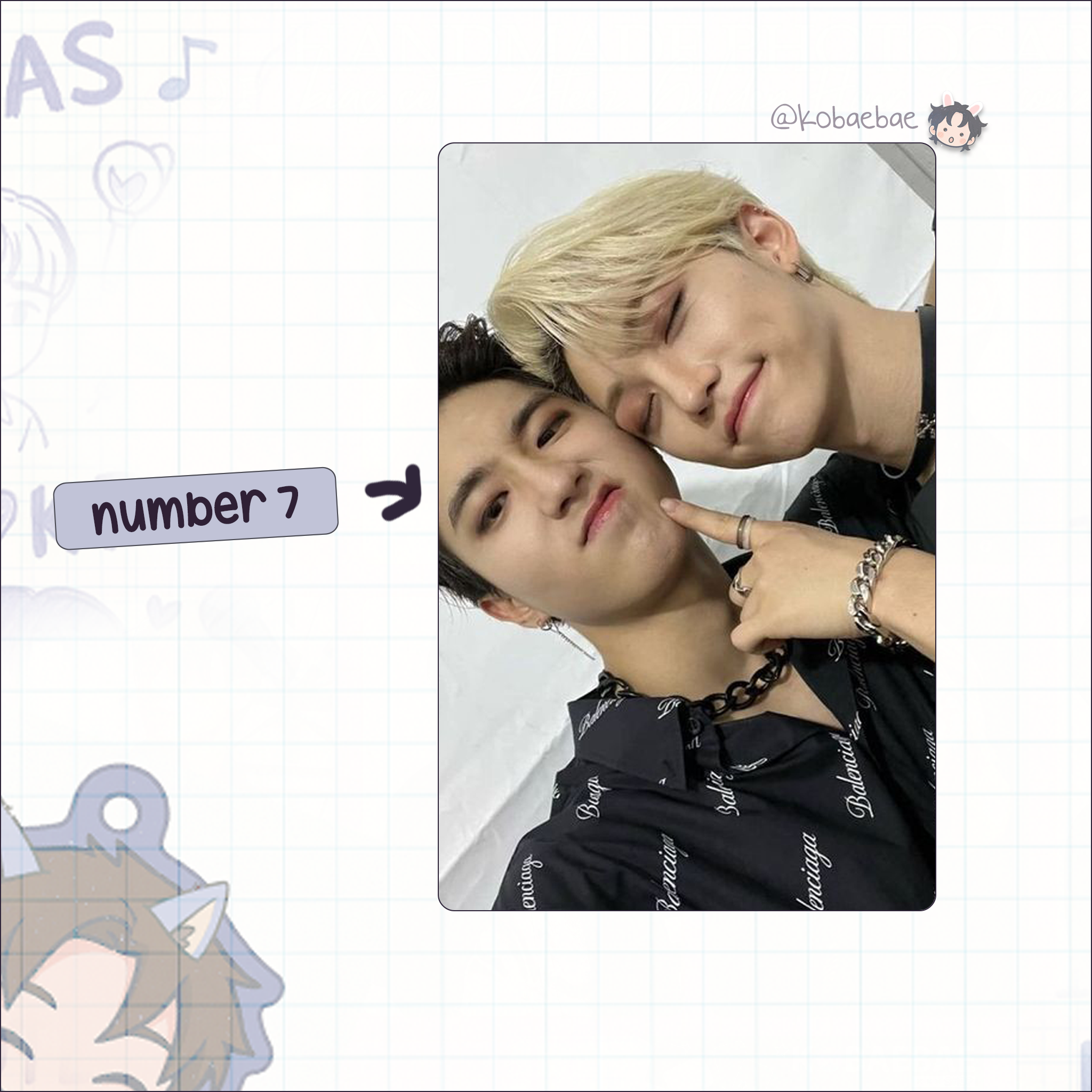 Stray Kids (Skz) - Ot8 Unit Handmade photocards kpop inspired - Bias set 4