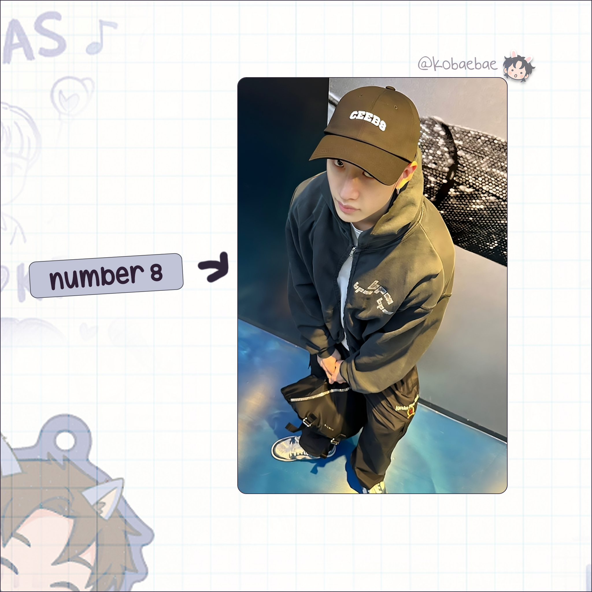 Skz (Stray Kids) - Chan handmade photocards kpop inspired - Set 6