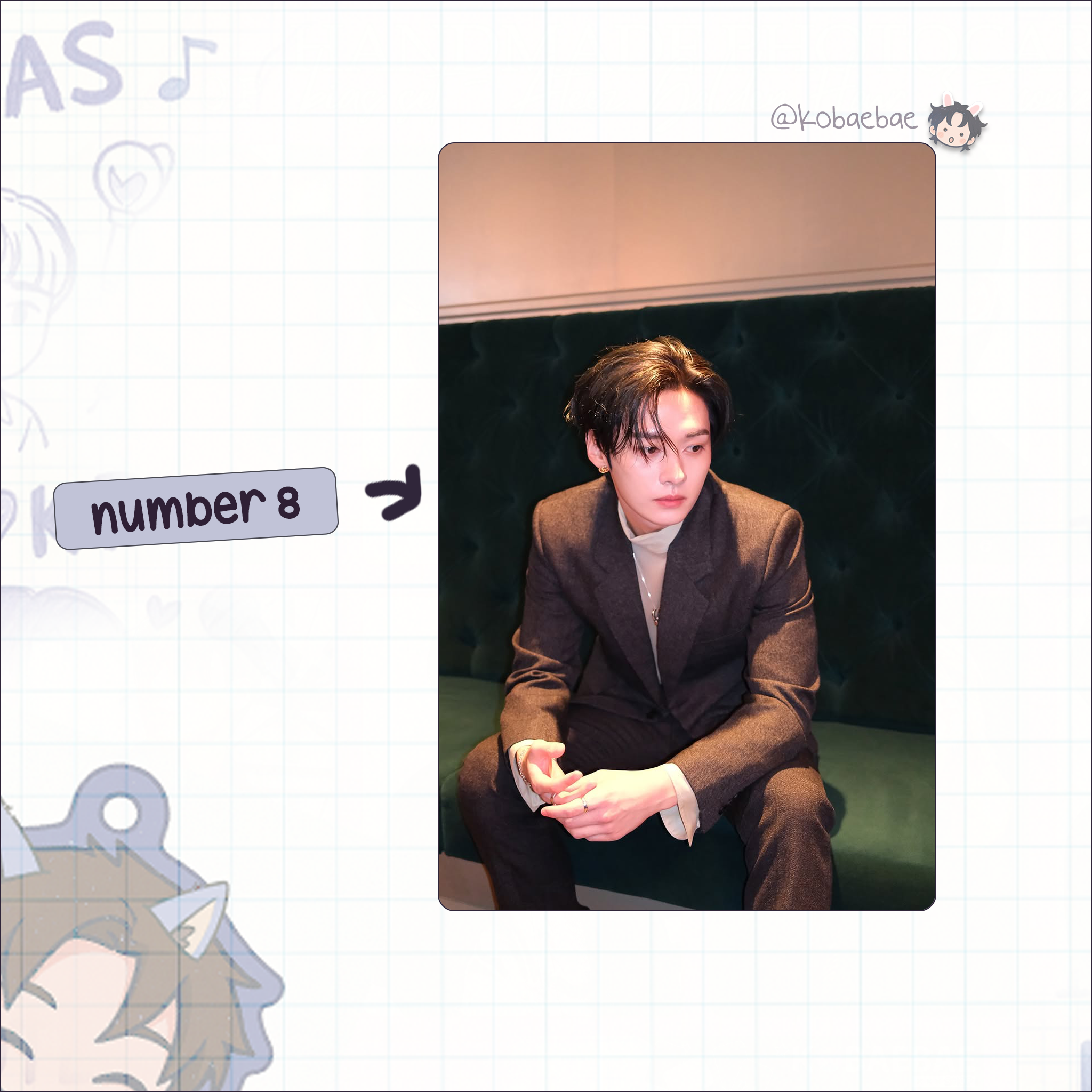 Skz (Stray Kids) - Lee Know handmade photocards kpop inspired - Set 9