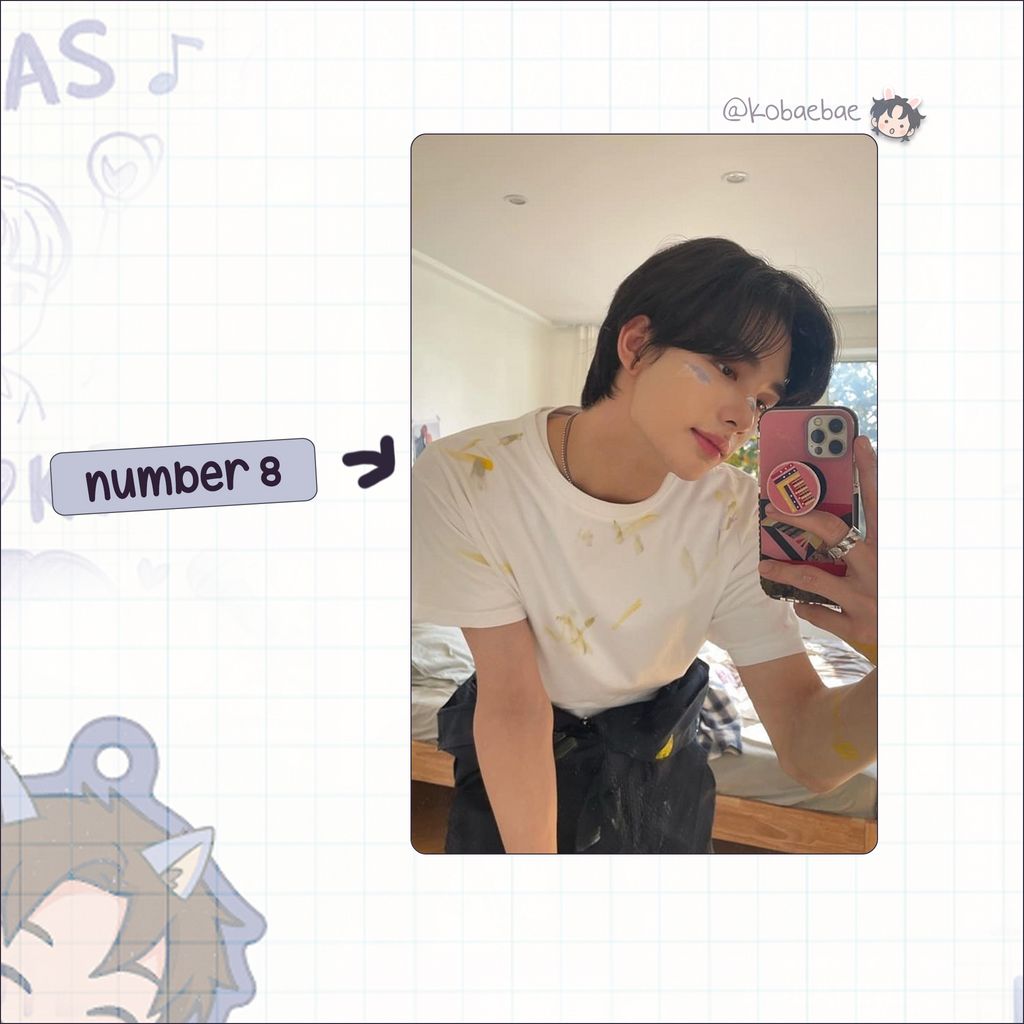 Skz (Stray Kids) - Hyune handmade photocards kpop inspired - Set 6
