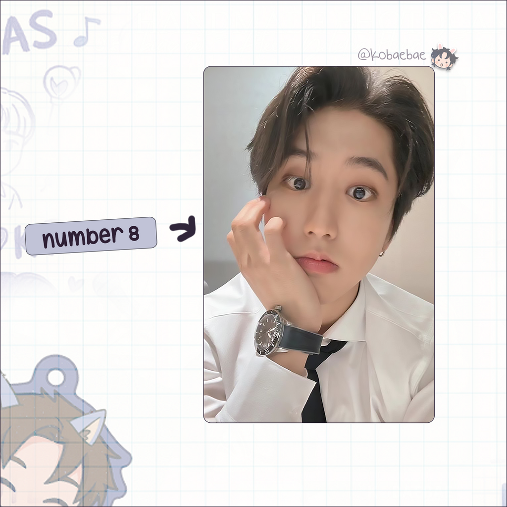 Stray Kids (Skz) - Han Handmade photocards kpop inspired - Bias set 7