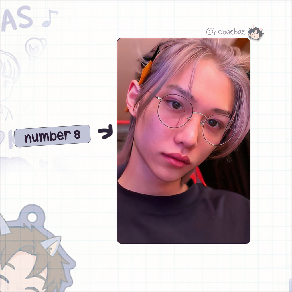 Skz (Stray Kids) - Lix handmade photocards kpop inspired - Set 6