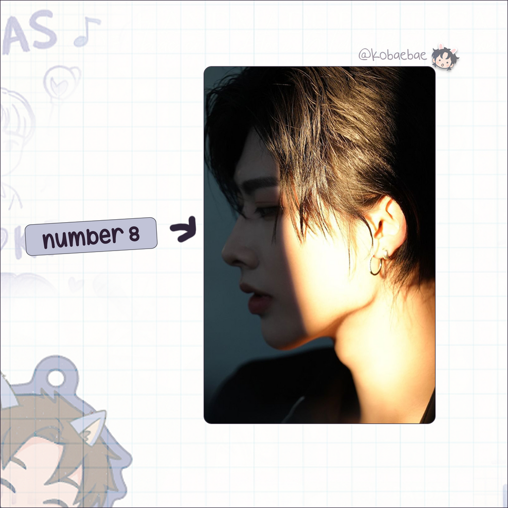 Zb1 - Ricky handmade photocards kpop inspired - Set 3