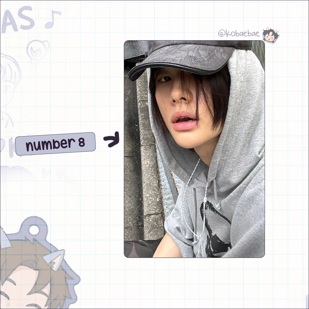 Skz (Stray Kids) - Hyunjin handmade photocards kpop inspired - Set 10
