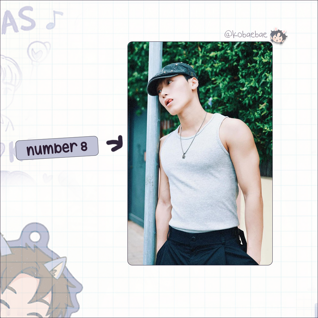 Ateez - San handmade photocards kpop inspired - set 6