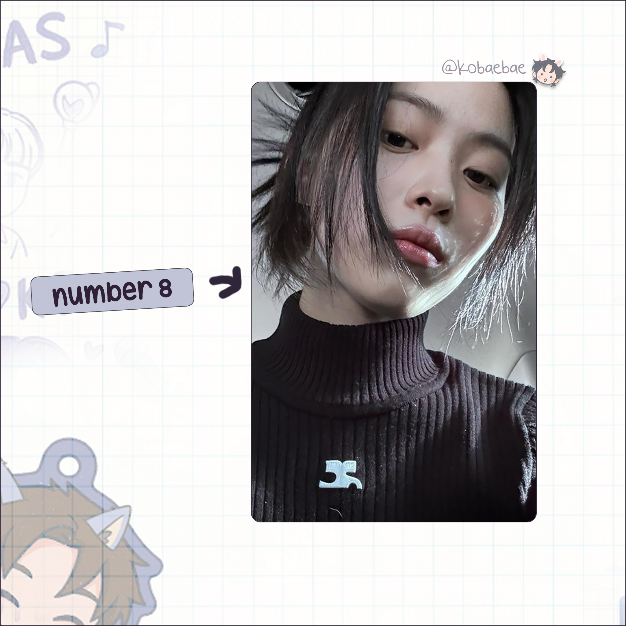 Itzy - Ryujin handmade photocards kpop inspired - Set 3