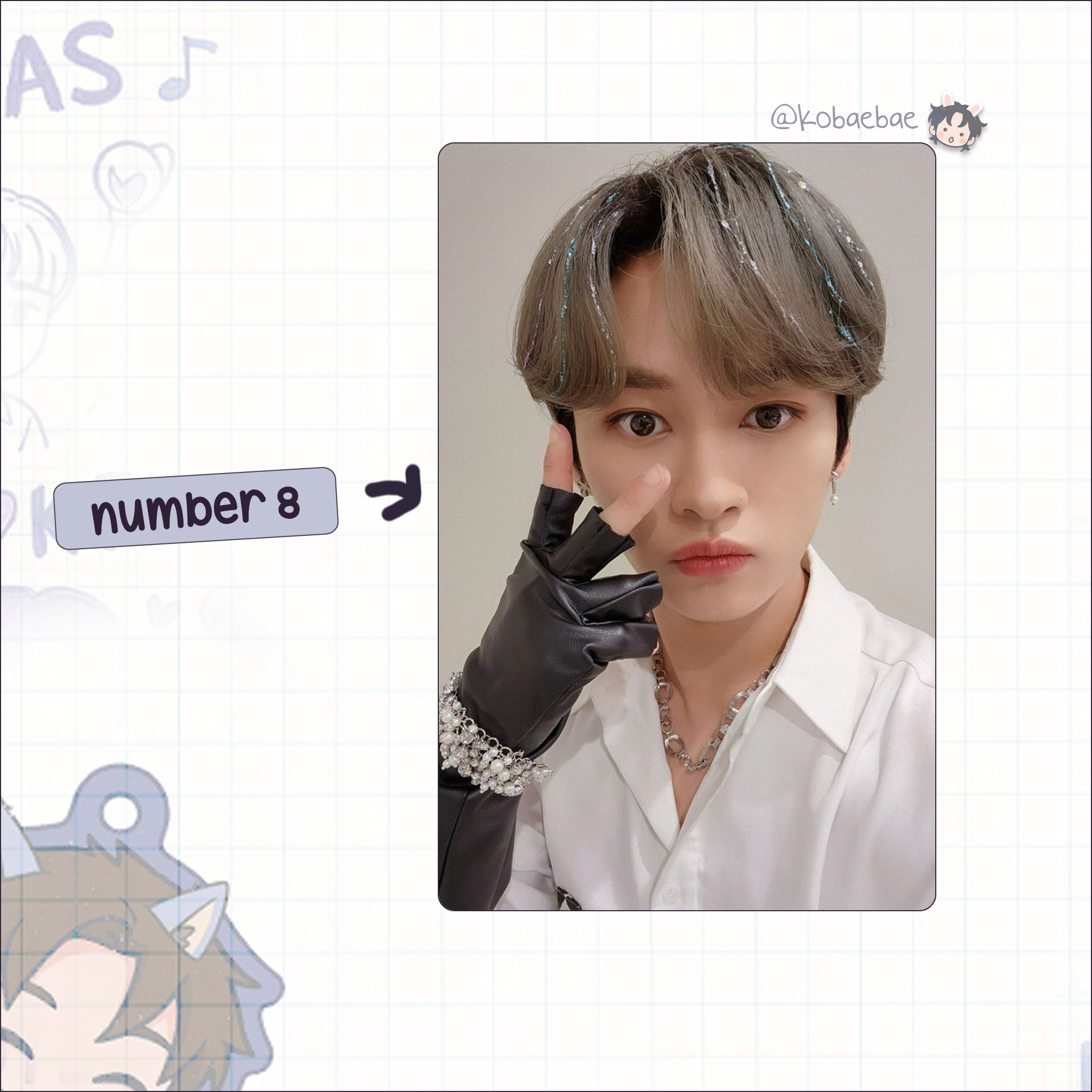 Skz (Stray Kids) - Lino handmade photocards kpop inspired - Set 6