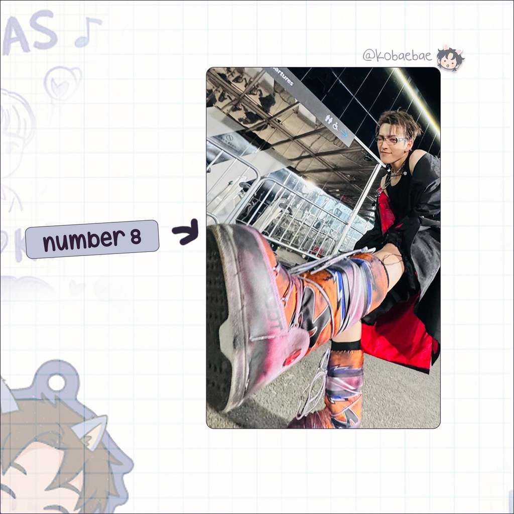 Atz - Hongjoong handmade photocards kpop inspired - Set 5
