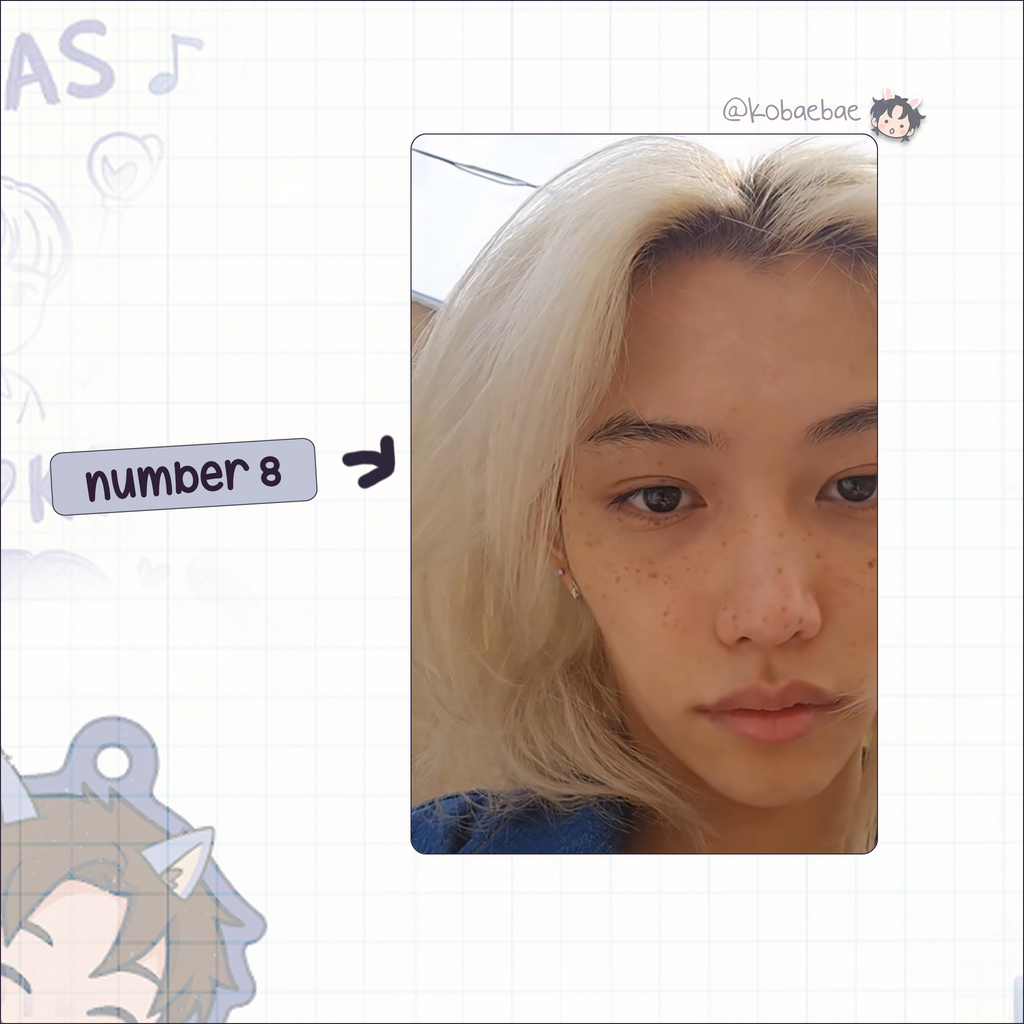 Skz (Stray Kids) - Felix handmade photocards kpop inspired - Set 10