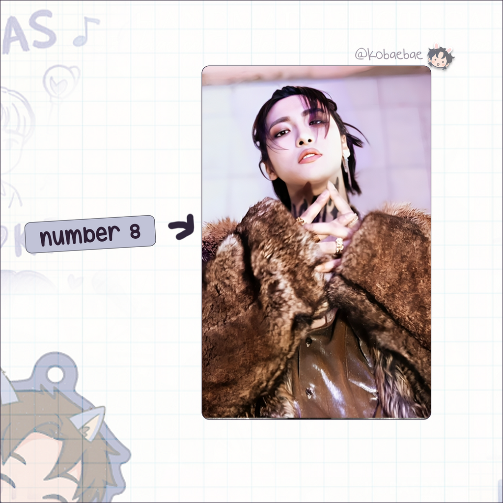 Atz - Seonghwa handmade photocards kpop inspired - Set 5