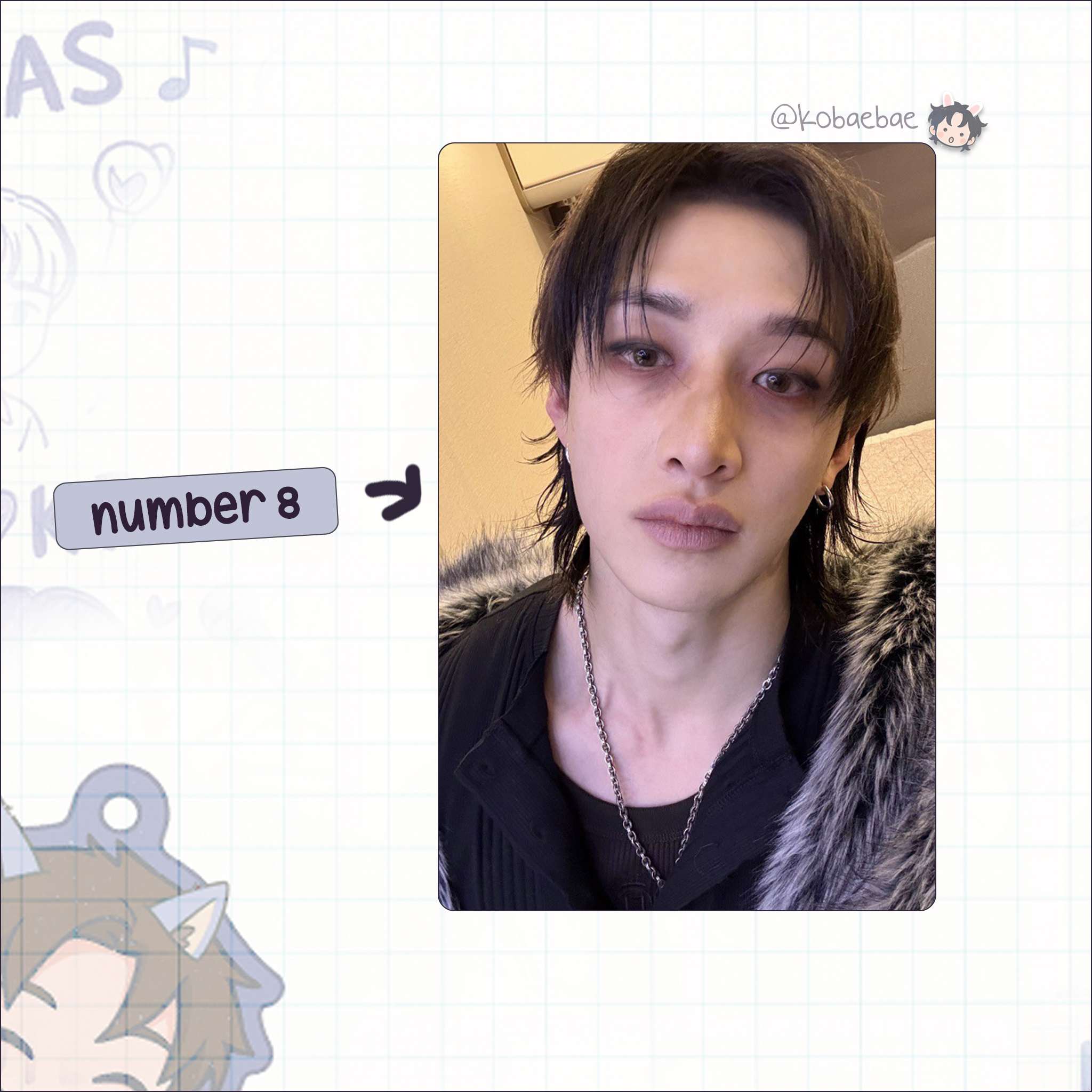 Skz (Stray Kids) - Bang Chan handmade photocards kpop inspired - Set 9