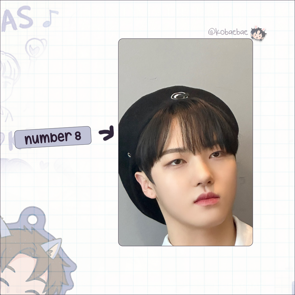 Xkrs - Junghoon handmade photocards kpop inspired - Set 1