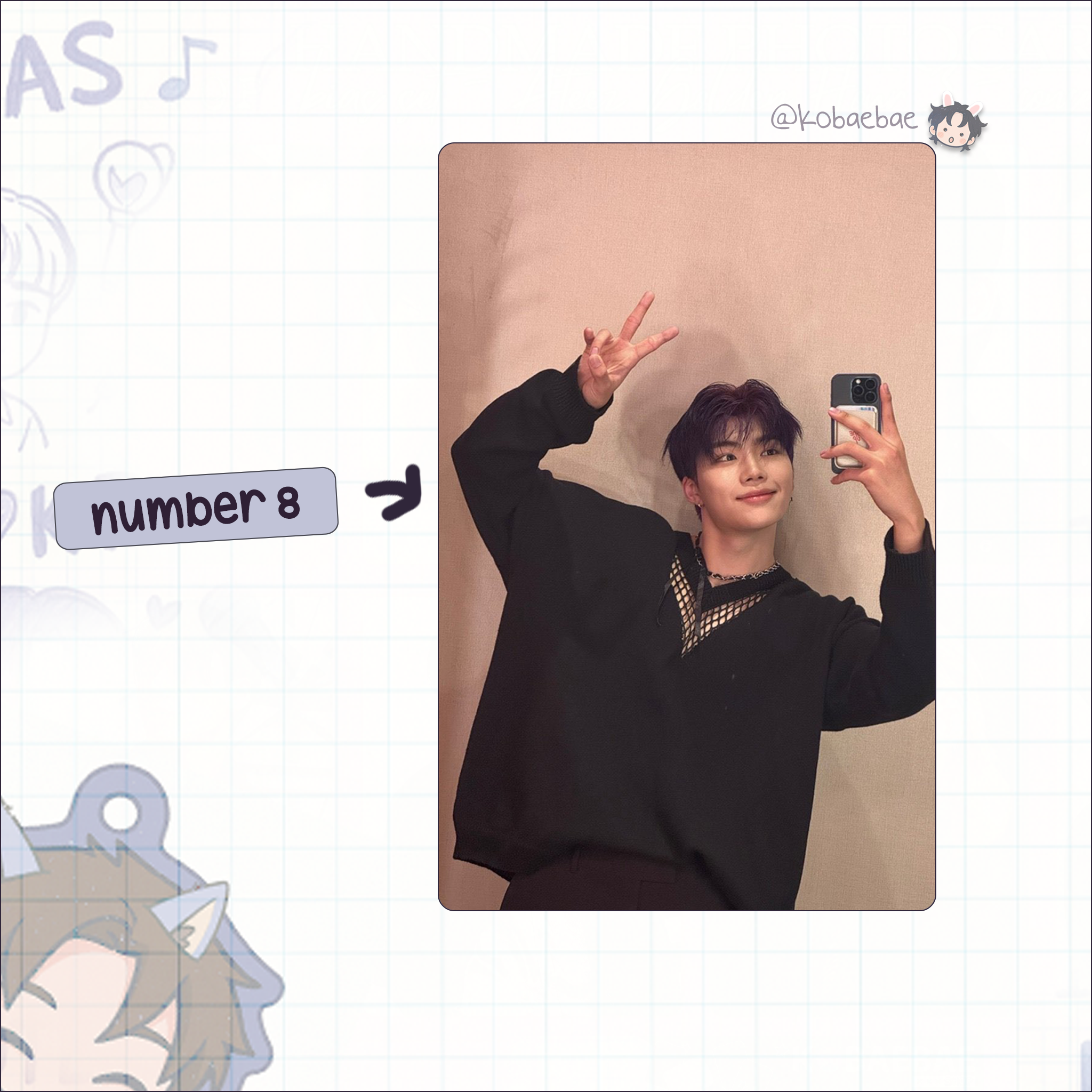 Zb1 - Gunwook handmade photocards kpop inspired - Set 3