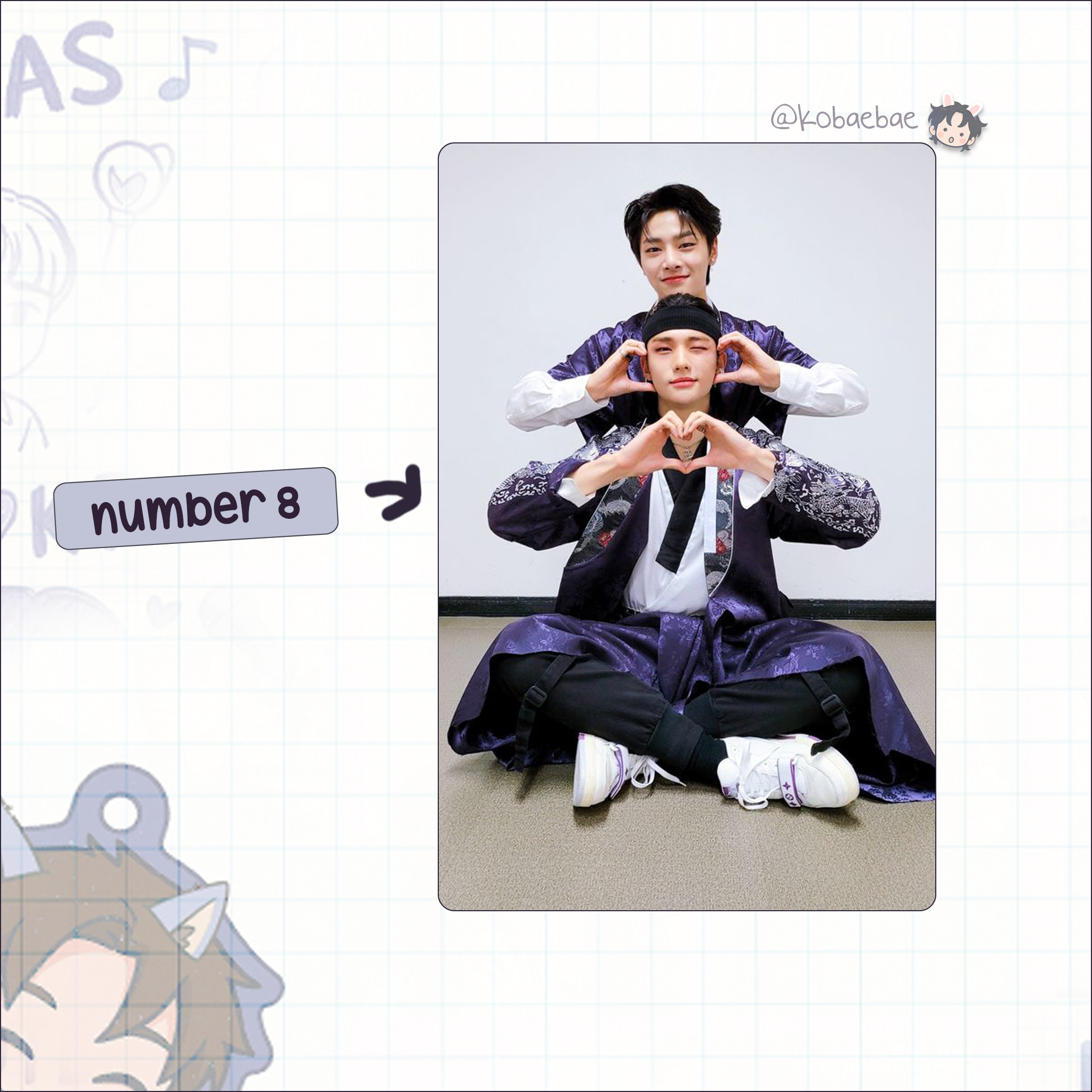 Stray Kids (Skz) - Ot8 Unit Handmade photocards kpop inspired - Bias set 1