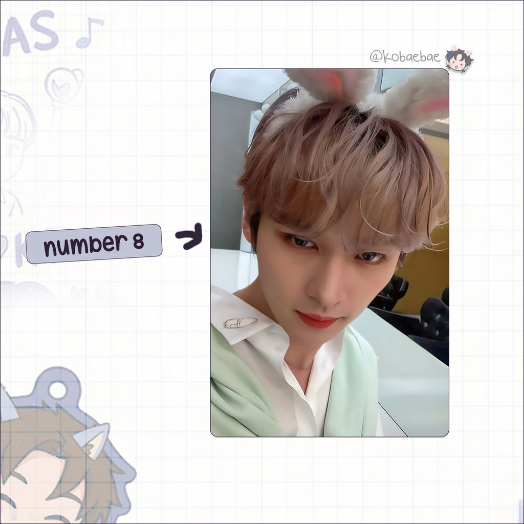 Stray Kids (Skz) - Lino Handmade photocards kpop inspired - Bias set 7