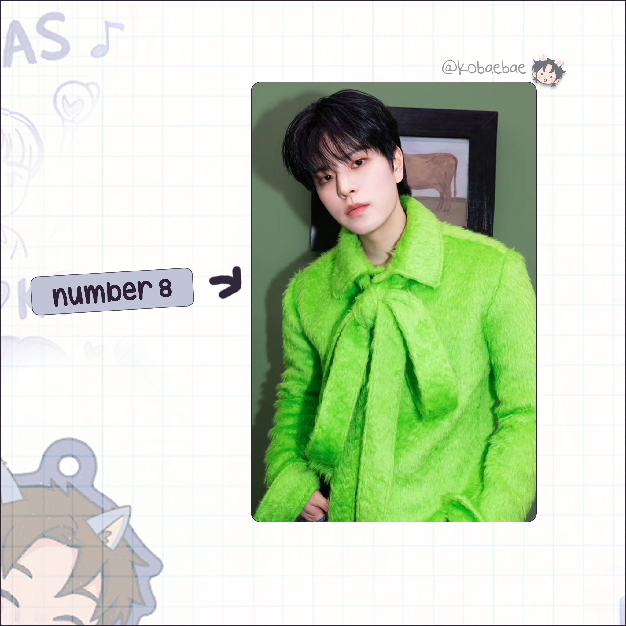 Skz (Stray Kids) - Seungmin handmade photocards kpop inspired - Set 9