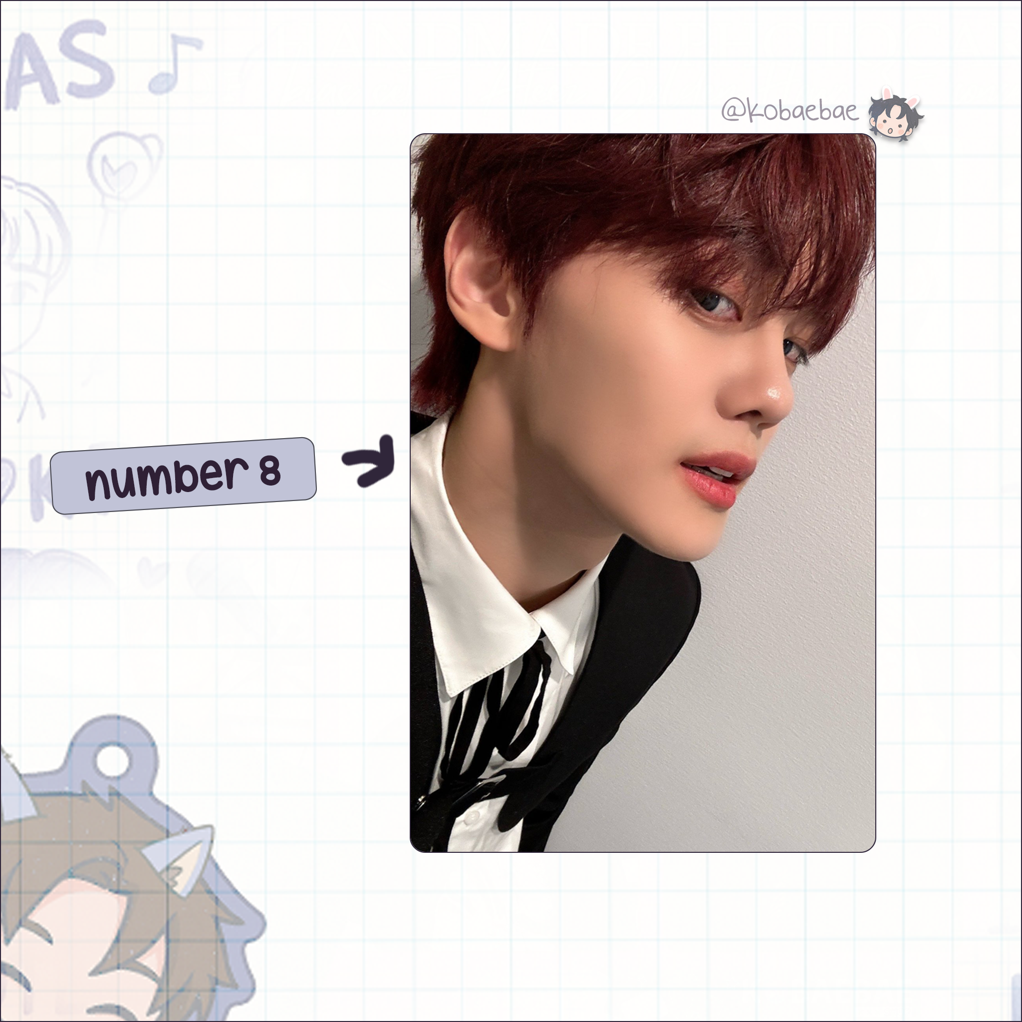 Zb1 - Gyuvin handmade photocards kpop inspired - Set 3