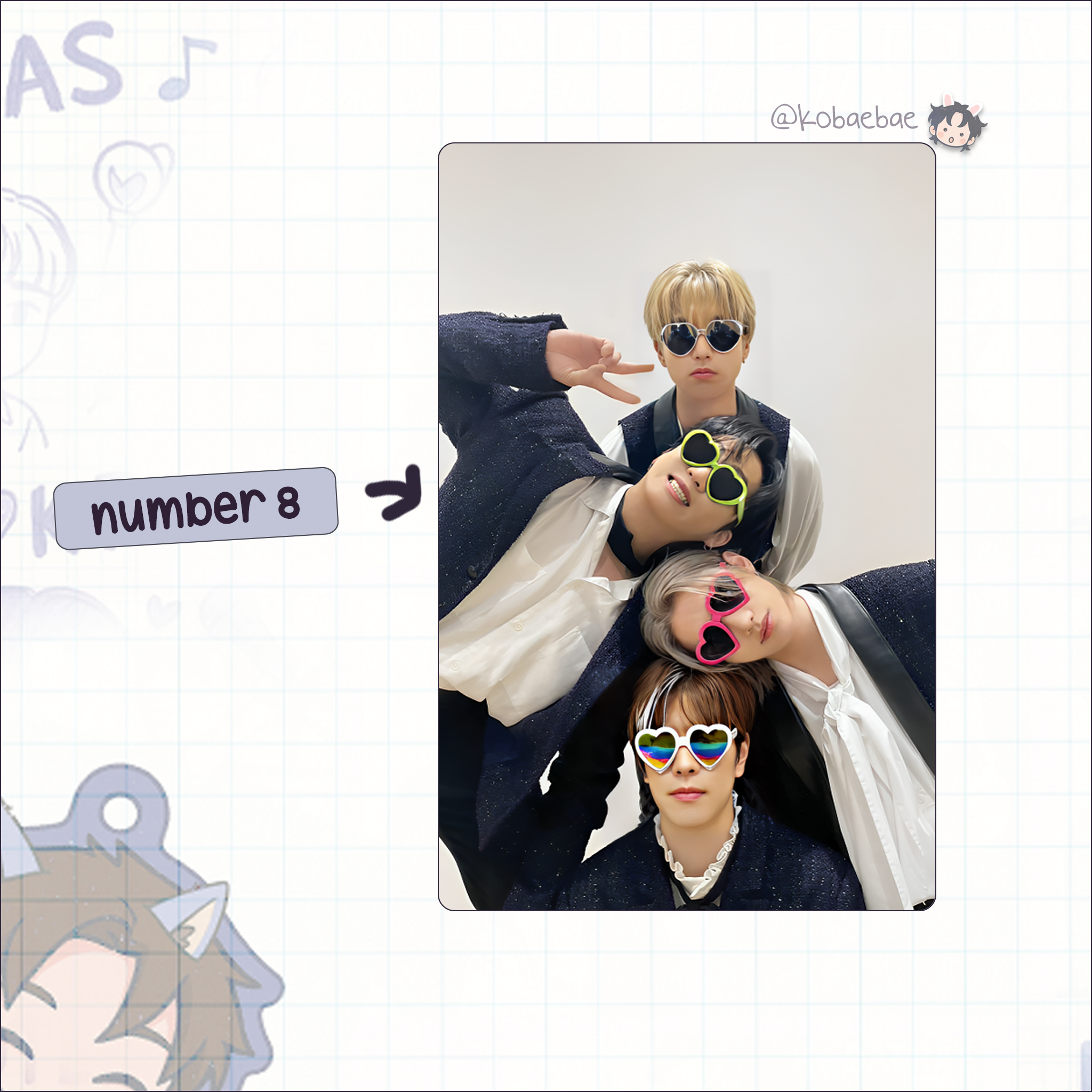 Stray Kids (Skz) - Ot8 Unit Handmade photocards kpop inspired - Bias set 1