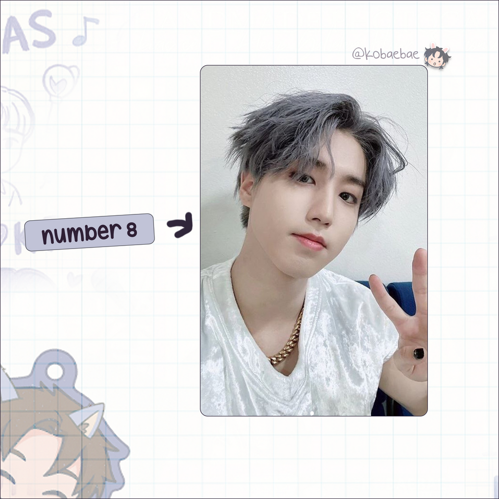 Skz (Stray Kids) - Han handmade photocards kpop inspired - Set 6