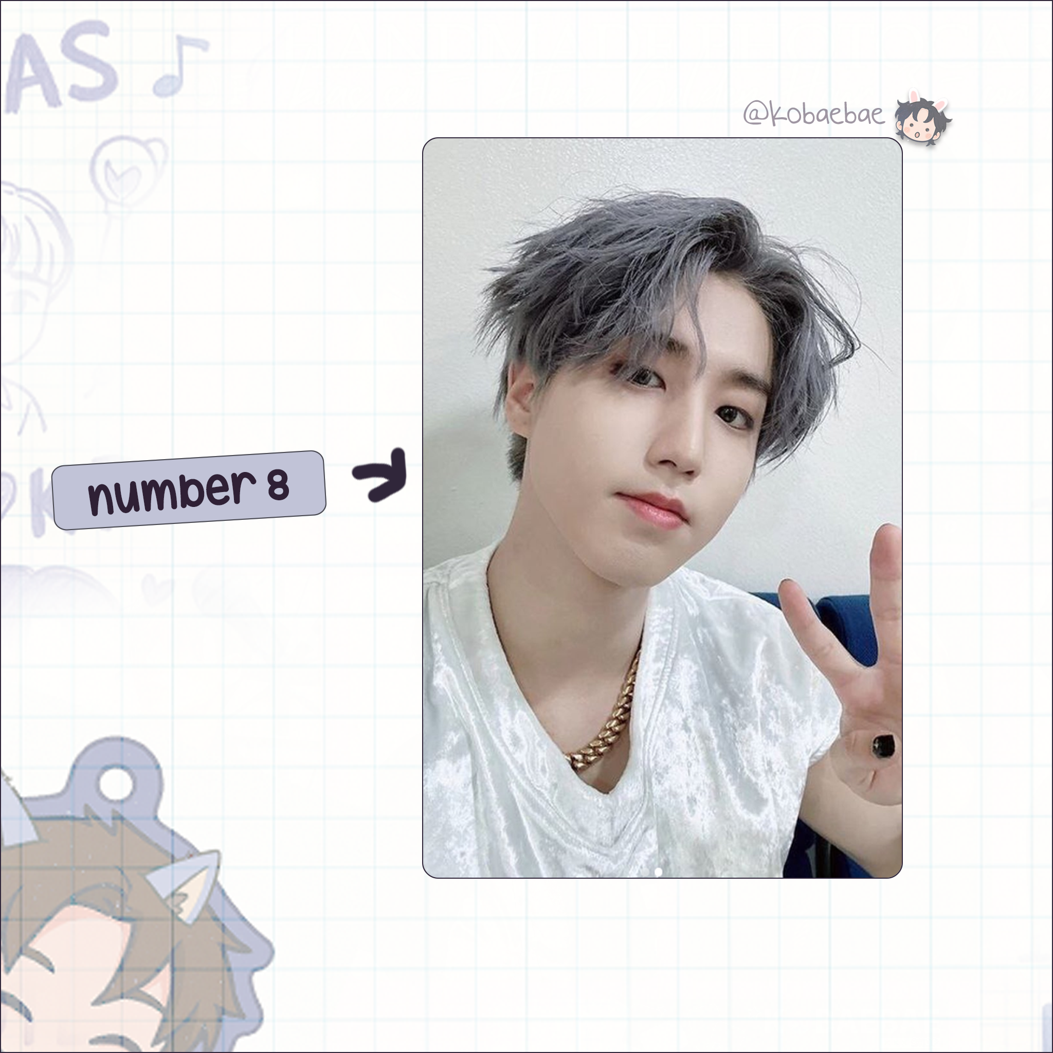 Skz (Stray Kids) - Han handmade photocards kpop inspired - Set 6