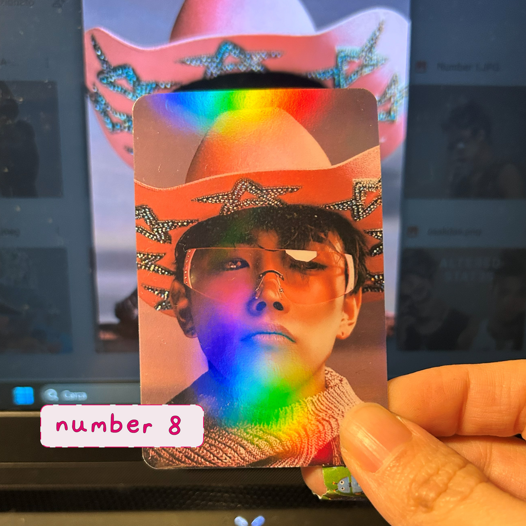 Atz - Rainbow holo Handmade photocards kpop inspired - holographic Bias Set 2