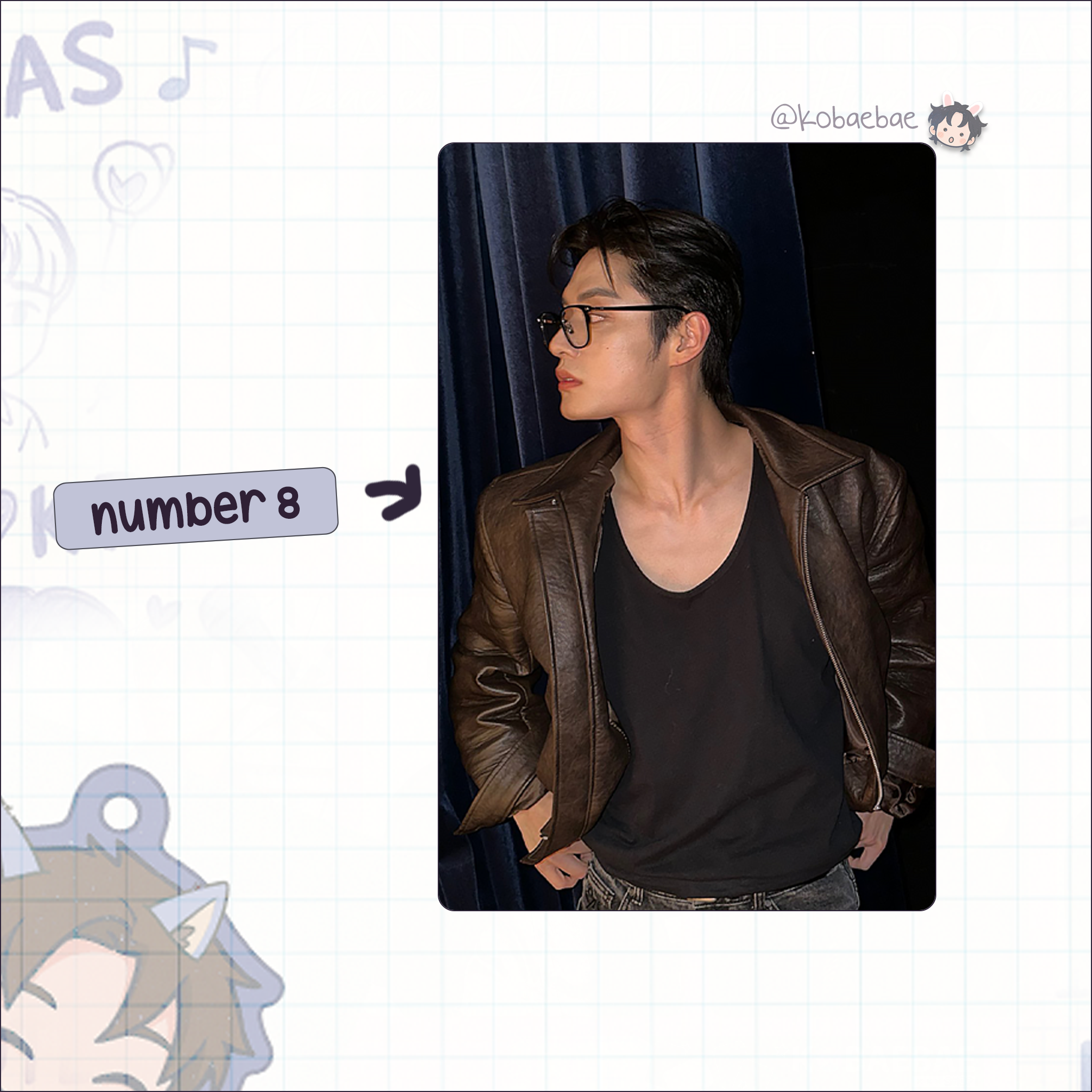 Zb1 - Jiwoong handmade photocards kpop inspired - Set 3