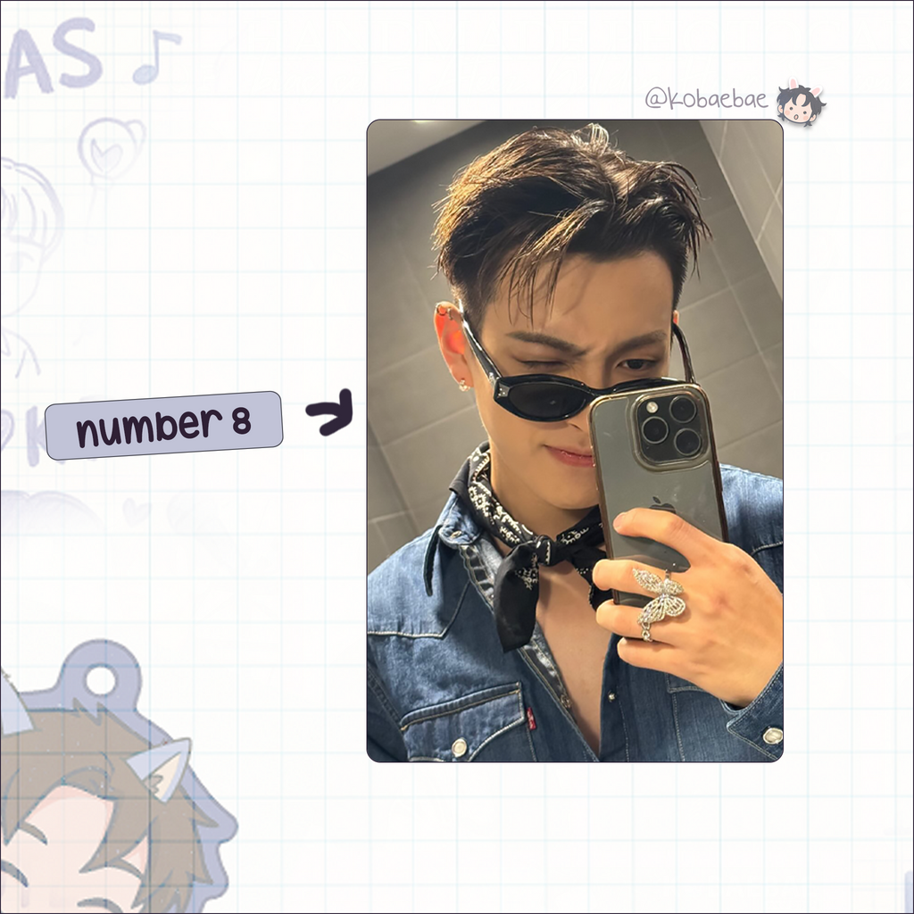 Ateez - Hongjoong handmade photocards kpop inspired - set 6