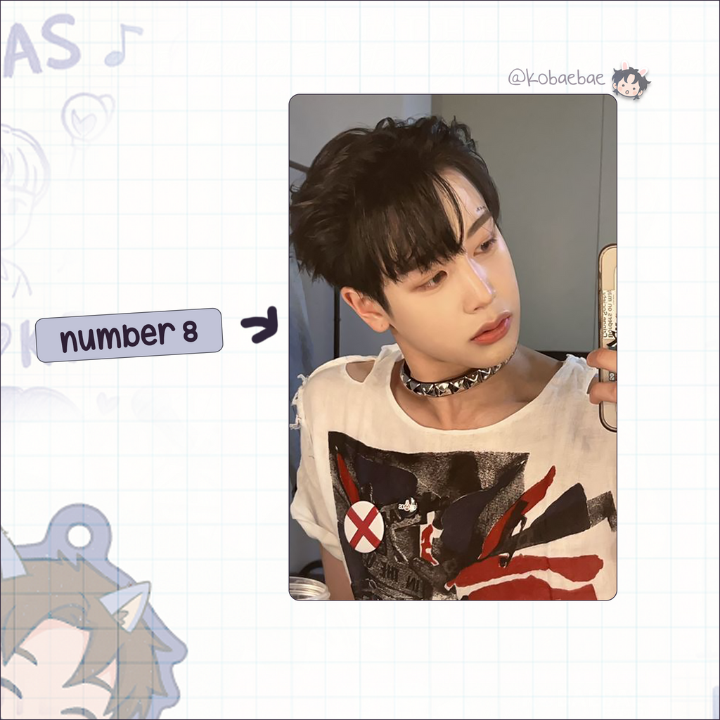 Xkrs - Hunter handmade photocards kpop inspired - Set 1