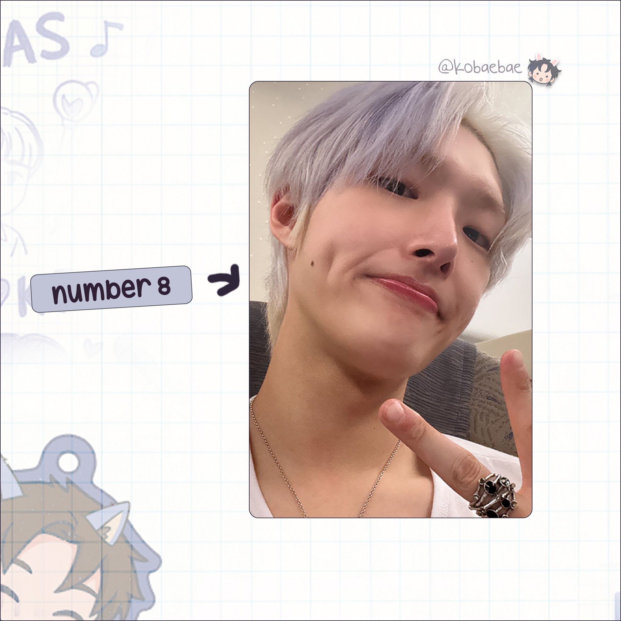 Atz - Mingi handmade photocards kpop inspired - Set 5