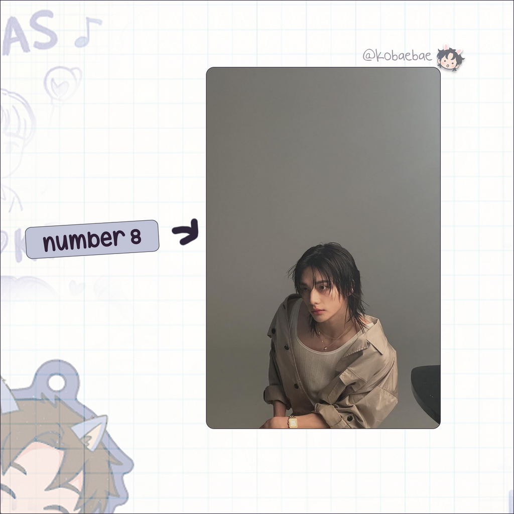 Skz (Stray Kids) - Hyune handmade photocards kpop inspired -  Model Shoot
