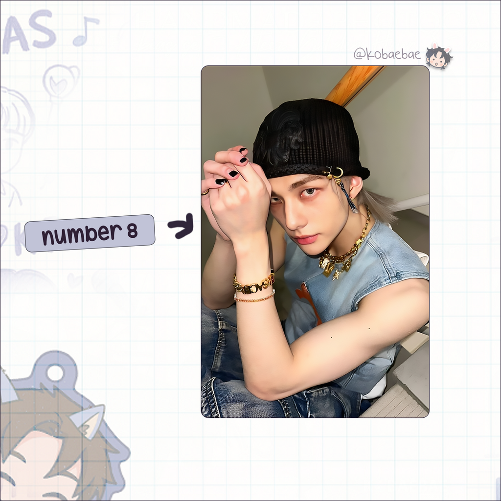 Stray Kids (Skz) - Hyune Handmade photocards kpop inspired - Bias set 7