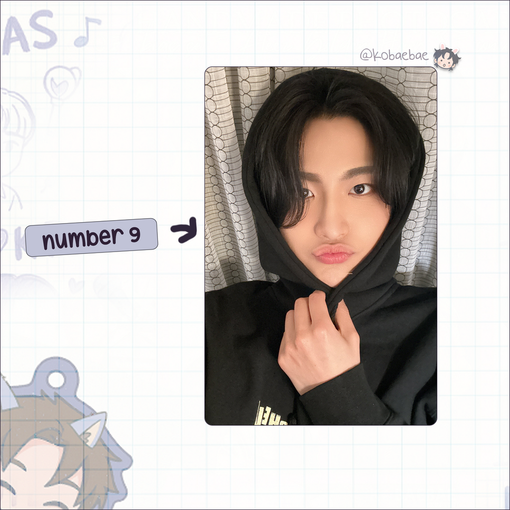 Ateez - Seonghwa handmade photocards kpop inspired - set 6