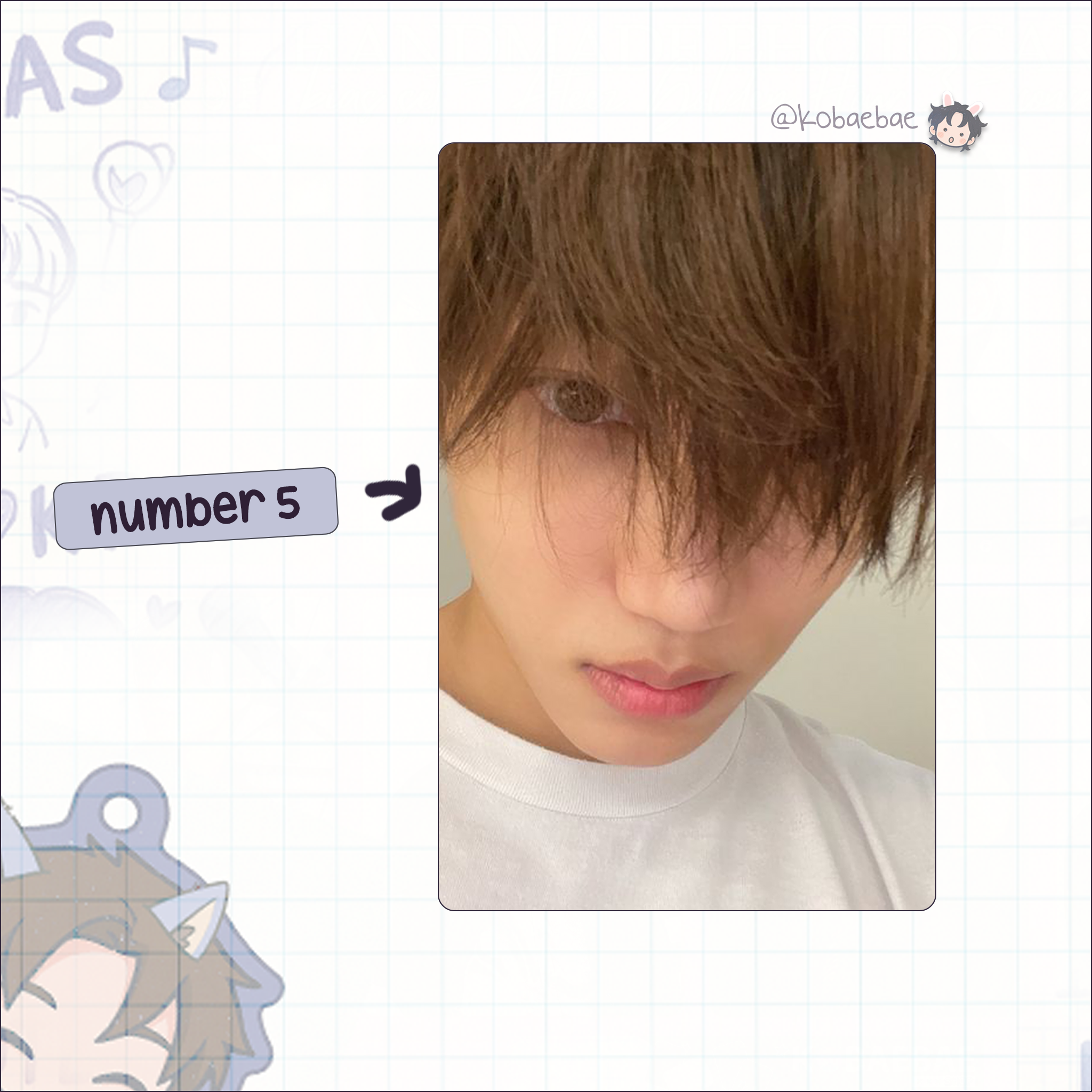 Kai - handmade photocards kpop inspired - bias set