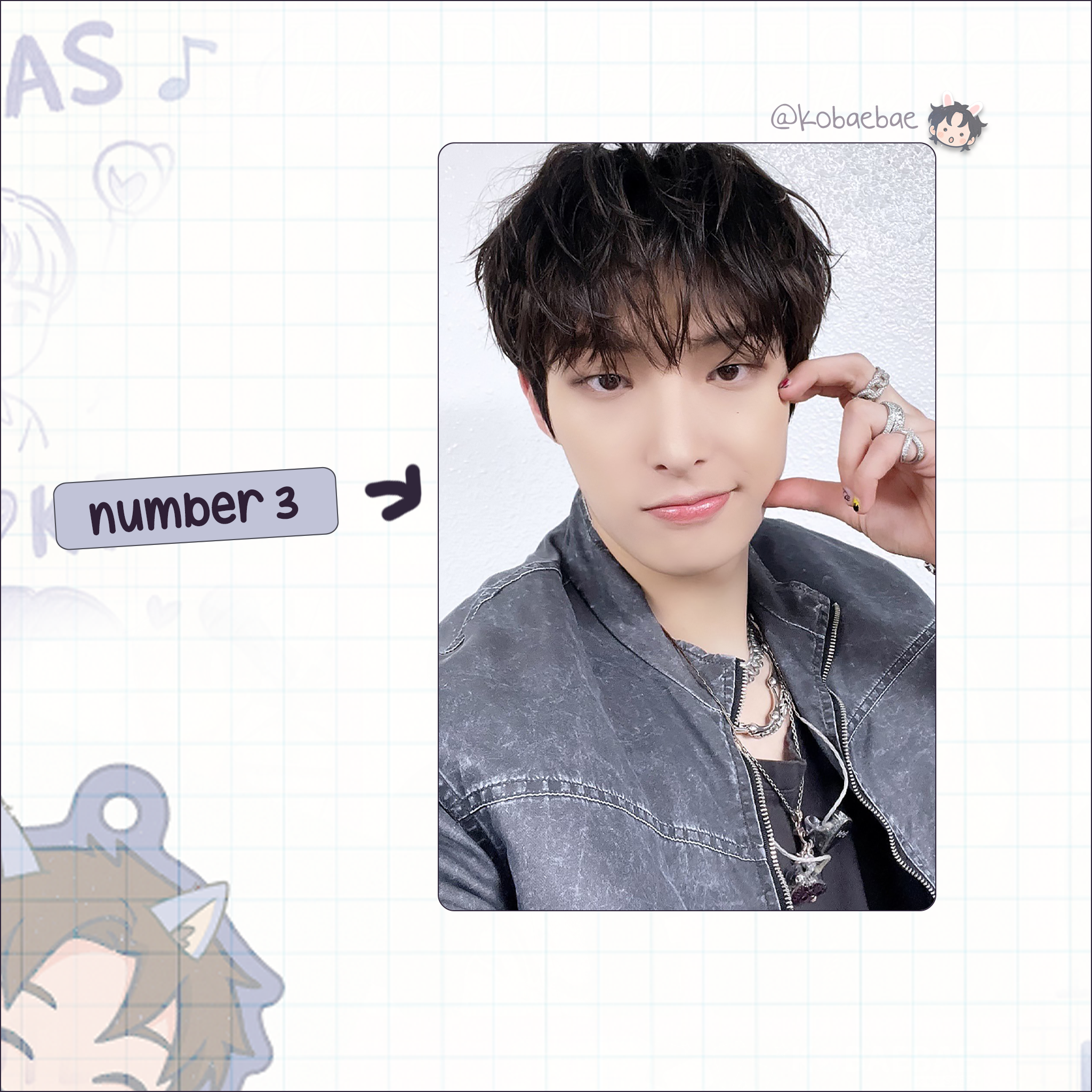 Atz - Mingi handmade photocards kpop inspired - Set 4