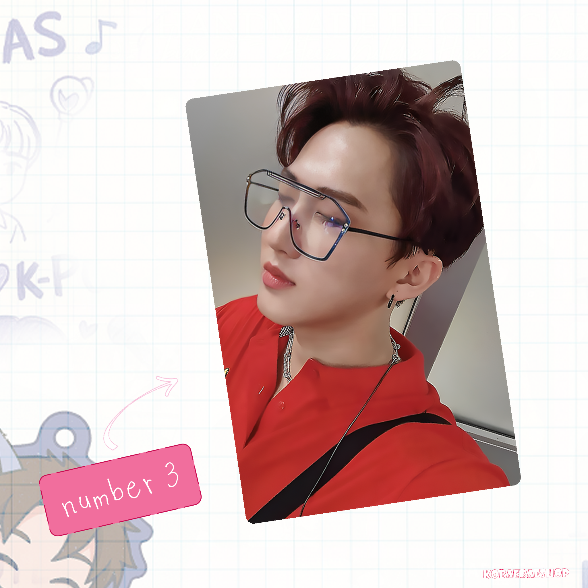 Skz - Bin handmade photocards kpop inspired - Set 3